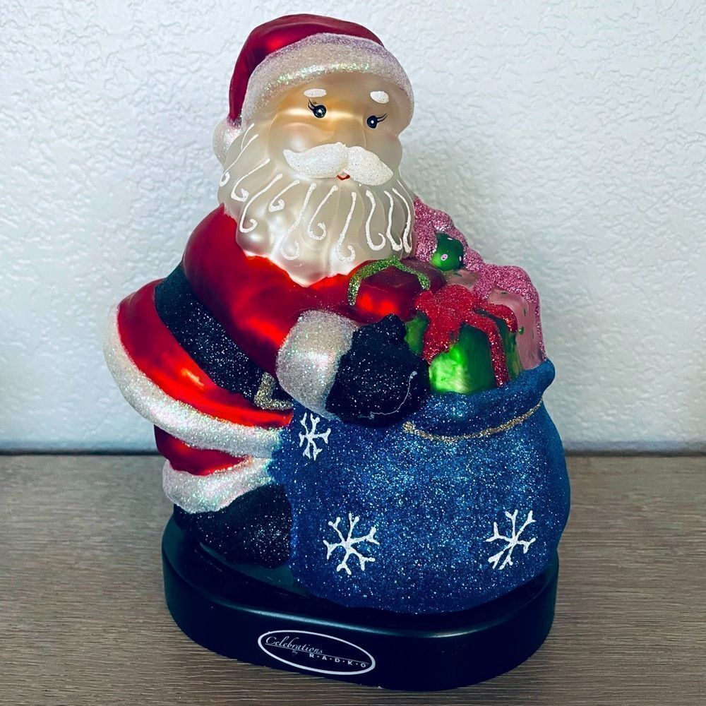 Christopher Radko Celebrations Santa Claus Figure Glass Decor
